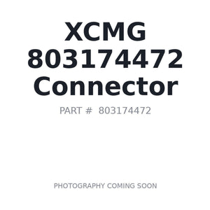 XCMG 803174472 Connector | Stocked in BC, Ships Canada-Wide