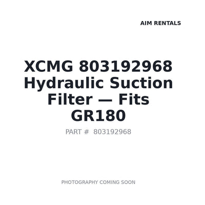 803192968 XCMG Filters