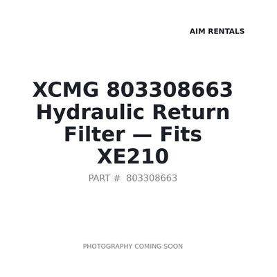 803308663 XCMG Filters
