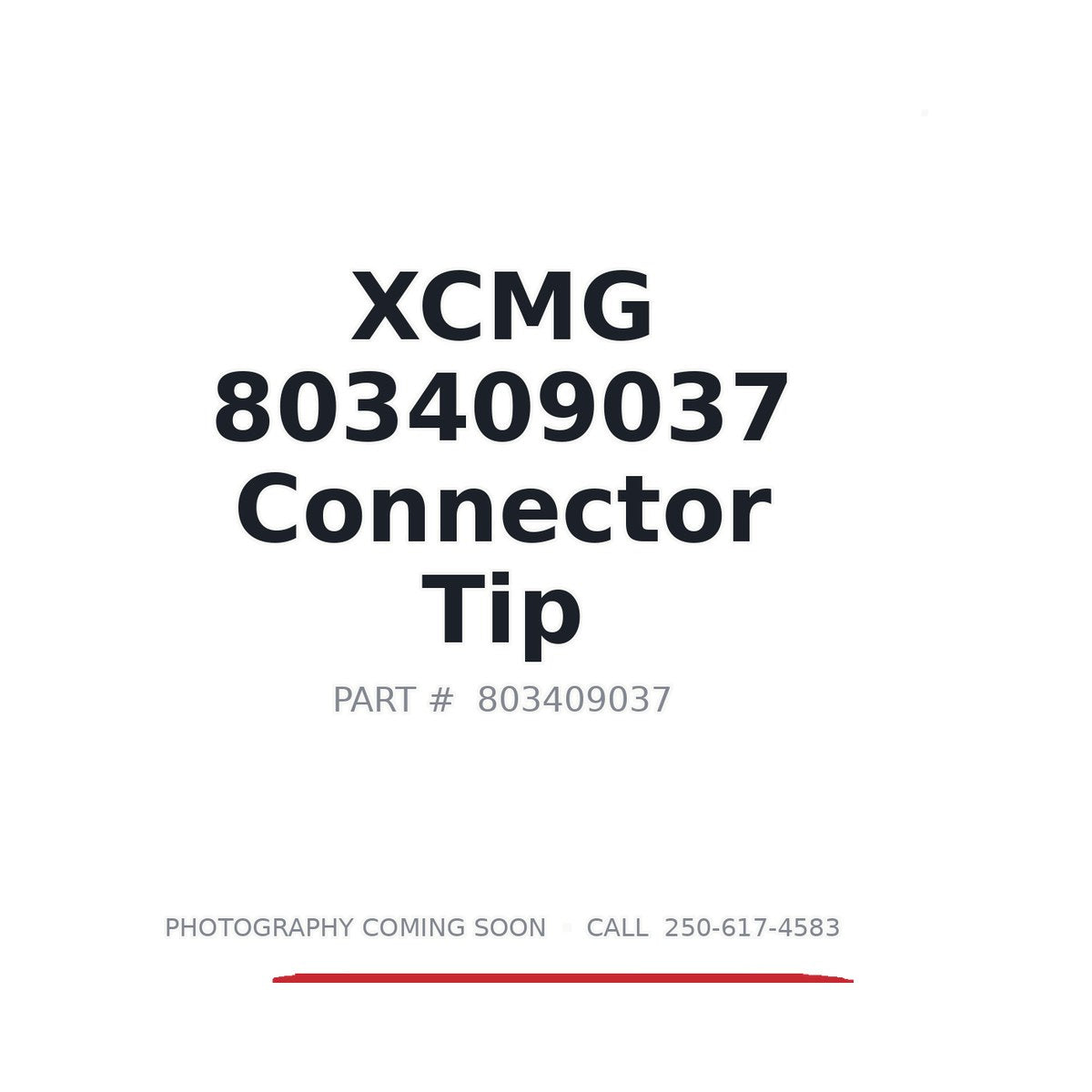 803409037 XCMG Connector
