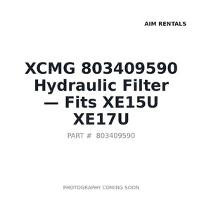 XCMG 803409590 Filters | Stocked in BC, Ships Canada-Wide