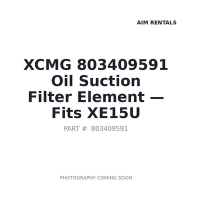 803409591 XCMG Filters