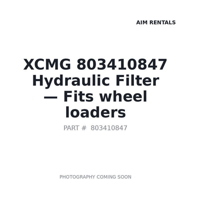 803410847 XCMG Filters