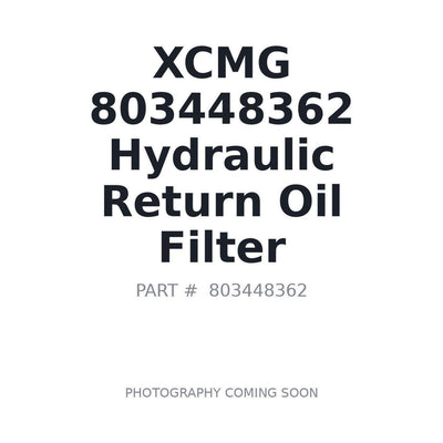 803448362 XCMG Hydraulic Filter