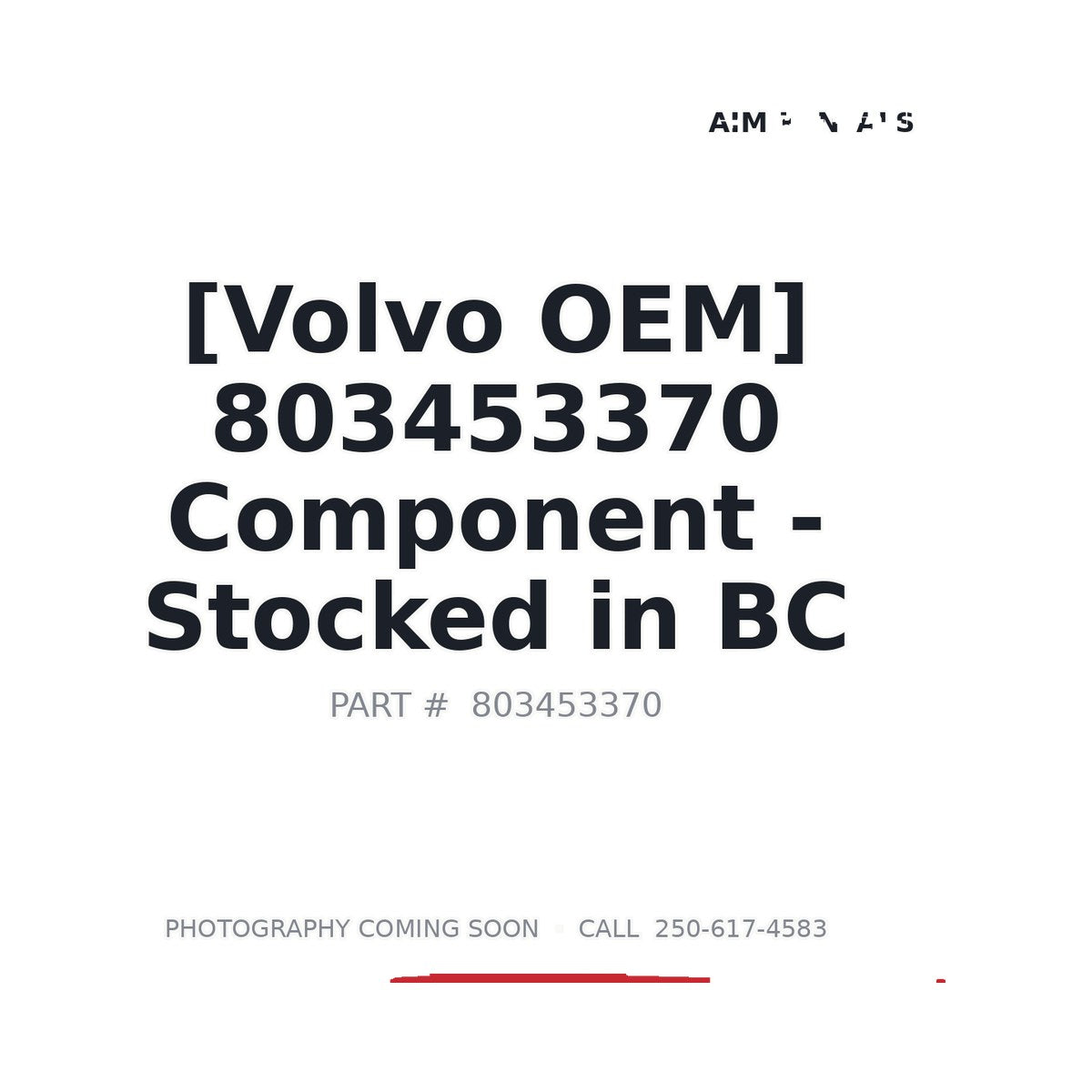 803453370 Volvo Component