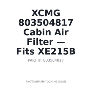 XCMG 803504817 Filters | Fits XCMG XE150BR-E, XCMG XE215BR-E | Stocked in BC, Ships Canada-Wide