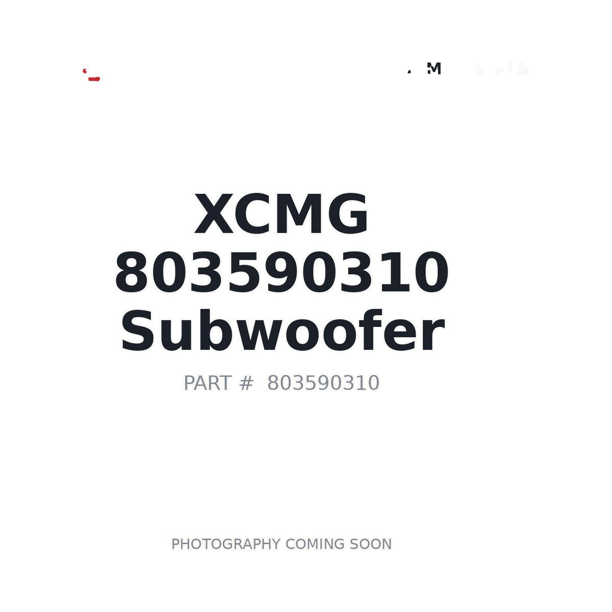 803590310 XCMG Cab Speaker