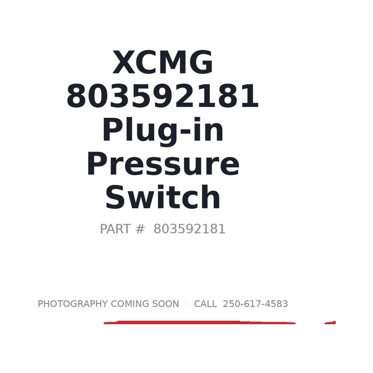 803592181 XCMG Sensor
