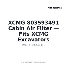XCMG 803593491 Filters | Stocked in BC, Ships Canada-Wide