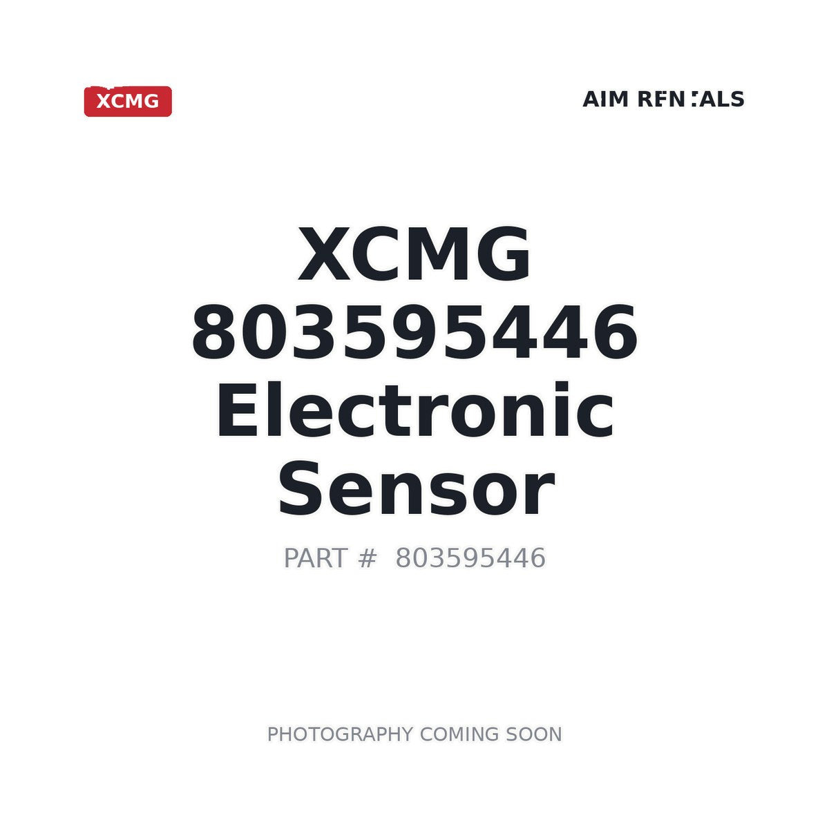803595446 XCMG Sensor