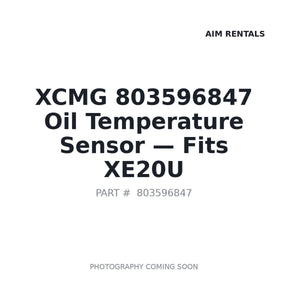 XCMG 803596847 Sensors | Fits XCMG XE180BR | Stocked in BC, Ships Canada-Wide