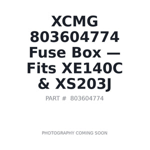 XCMG 803604774 Electrical Boxes | Fits XCMG XS182, XCMG XS202 | Stocked in BC, Ships Canada-Wide