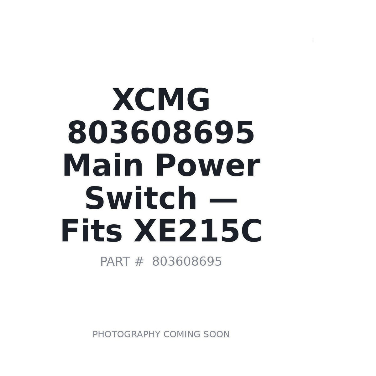 803608695 XCMG Electrical Switches
