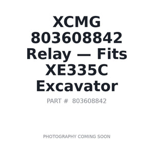 XCMG 803608842 Relays | Stocked in BC, Ships Canada-Wide
