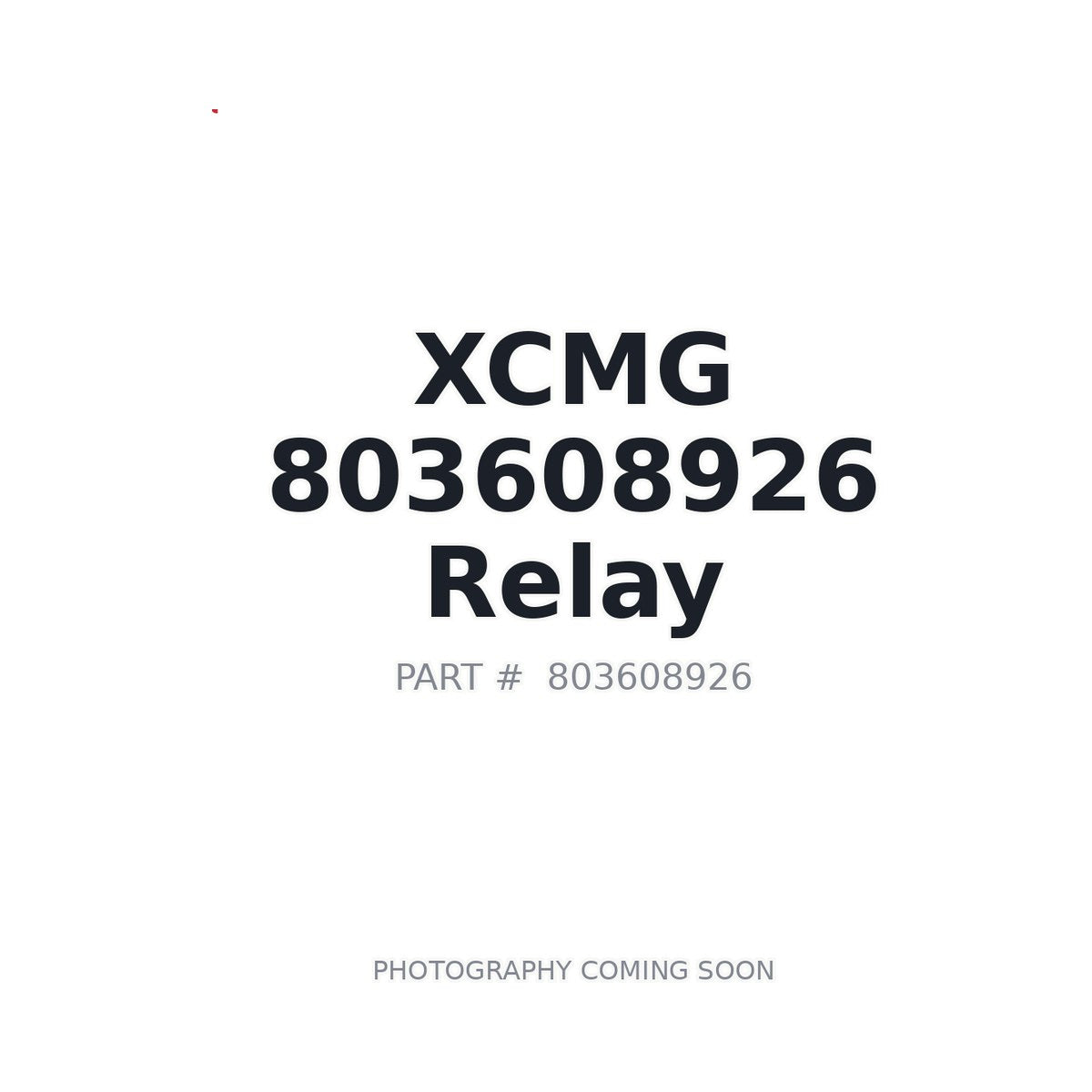803608926 XCMG Relay