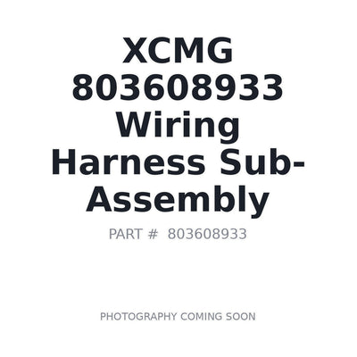 803608933 XCMG Wiring Harness