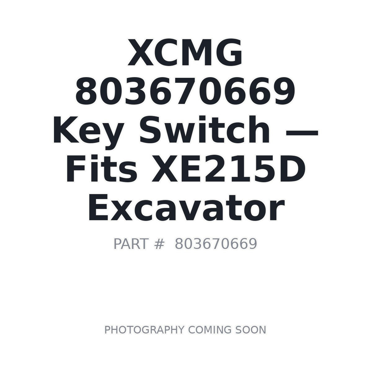 803670669 XCMG Electrical Switches