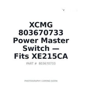 XCMG 803670733 Electrical Switches | Fits XCMG XE150BR, XCMG XE270DLL | Stocked in BC, Ships Canada-Wide