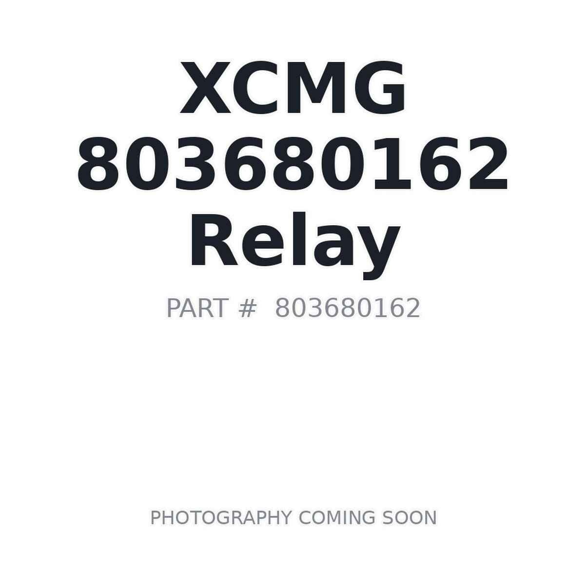 803680162 XCMG Relay