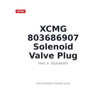 XCMG 803686907 Solenoid Valve Plug | Stocked in BC, Ships Canada-Wide