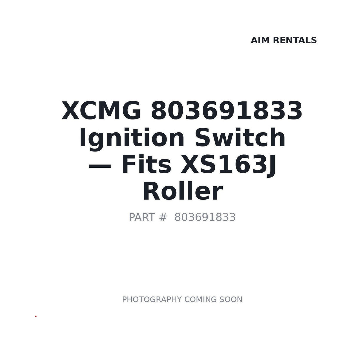 803691833 XCMG Ignition Switches