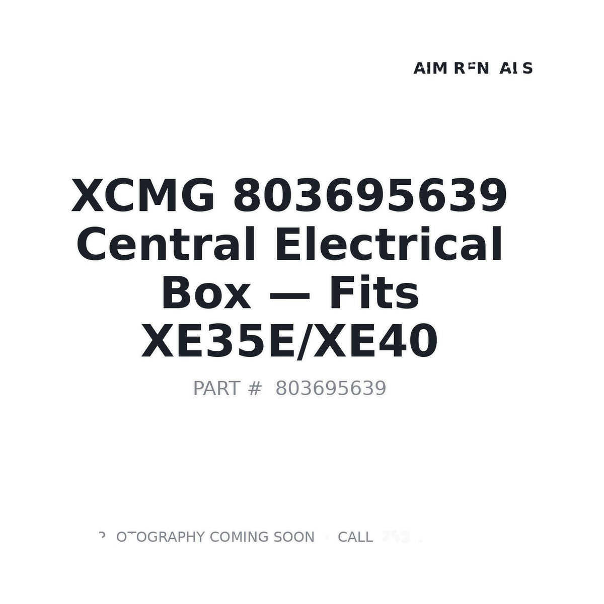 803695639 XCMG Electrical Components