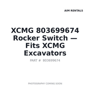 XCMG 803699674 Switches | Stocked in BC, Ships Canada-Wide