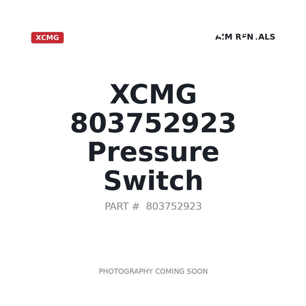 803752923 XCMG Sensor