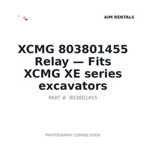 XCMG 803801455 Relays | Stocked in BC, Ships Canada-Wide