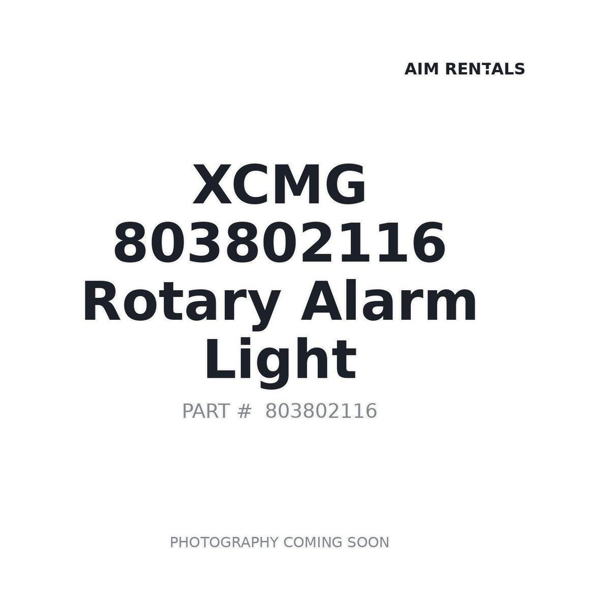 803802116 XCMG Rotary Alarm Light