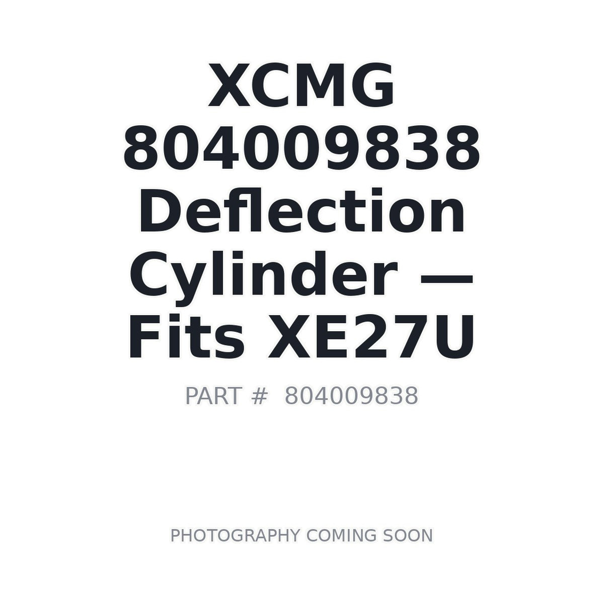804009838 XCMG Hydraulic Cylinders