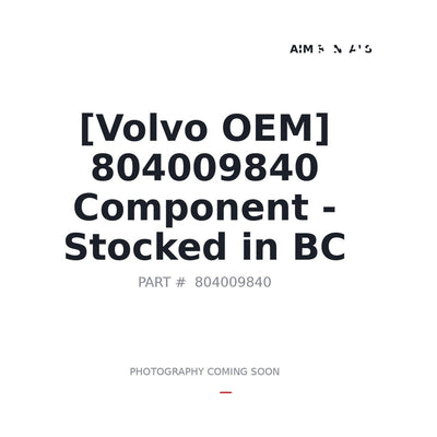 804009840 Volvo Component