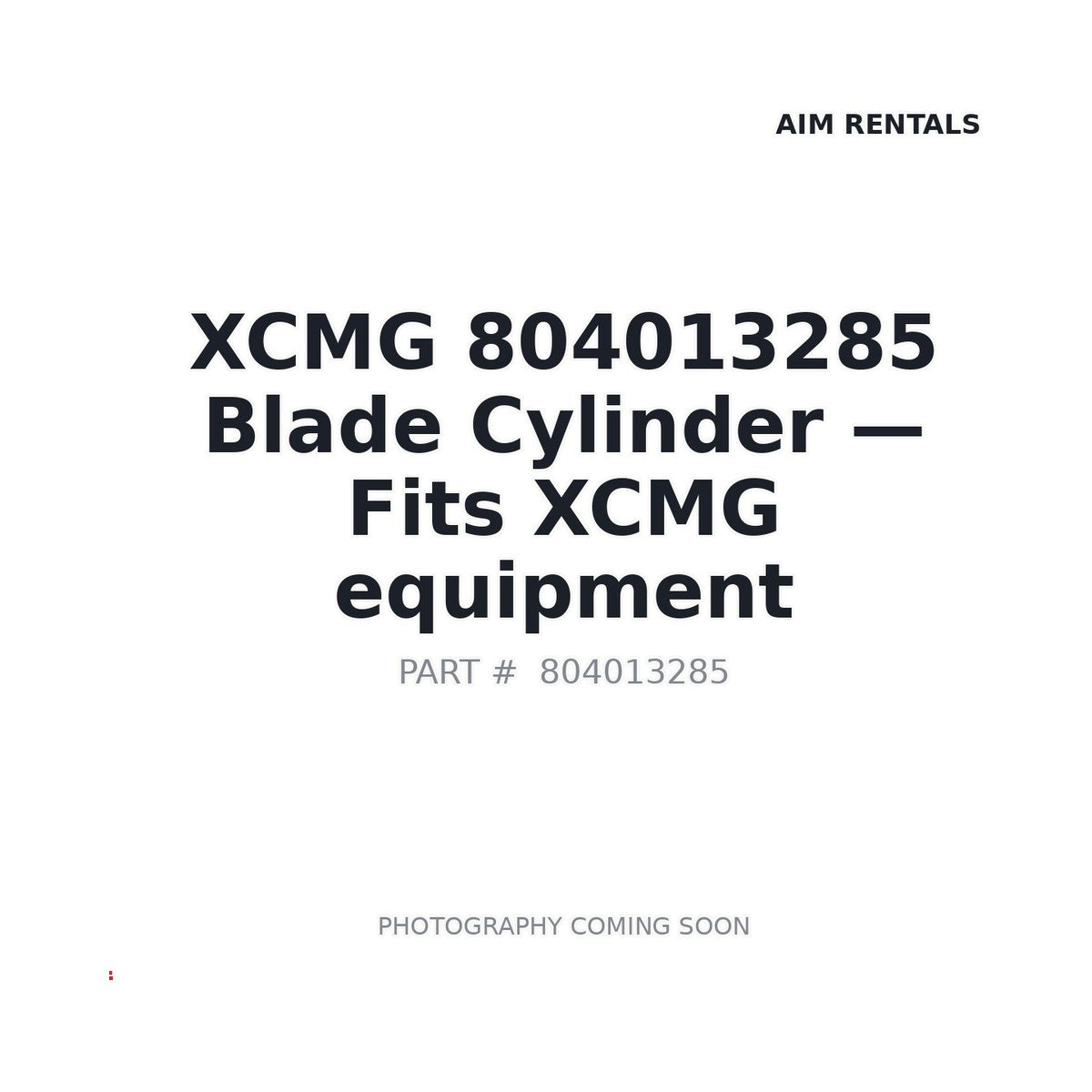 804013285 XCMG Hydraulic Cylinders