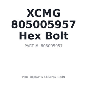 XCMG 805005957 Bolt | Fits XCMG XE335C, XCMG XE370CA | Stocked in BC, Ships Canada-Wide