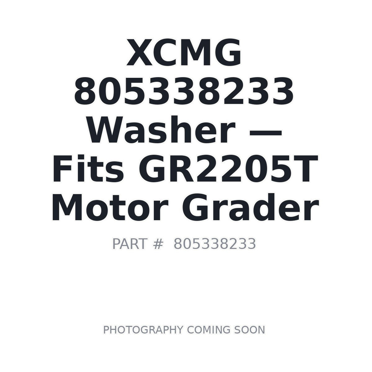 805338233 XCMG Washers