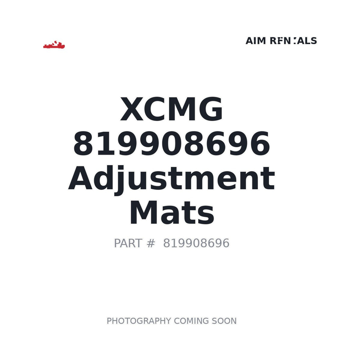 819908696 XCMG Adjustment Mats