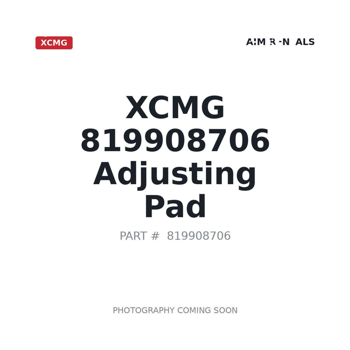 819908706 XCMG Adjusting Pad