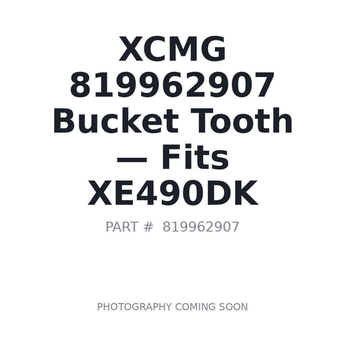 819962907 XCMG Bucket Teeth