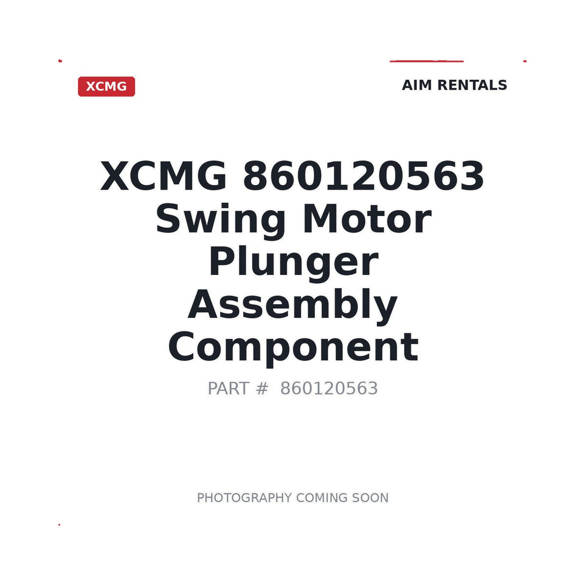 860120563 XCMG Engine Component