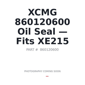XCMG 860120600 Hydraulic Seals | Fits XCMG XE215 | Stocked in BC, Ships Canada-Wide