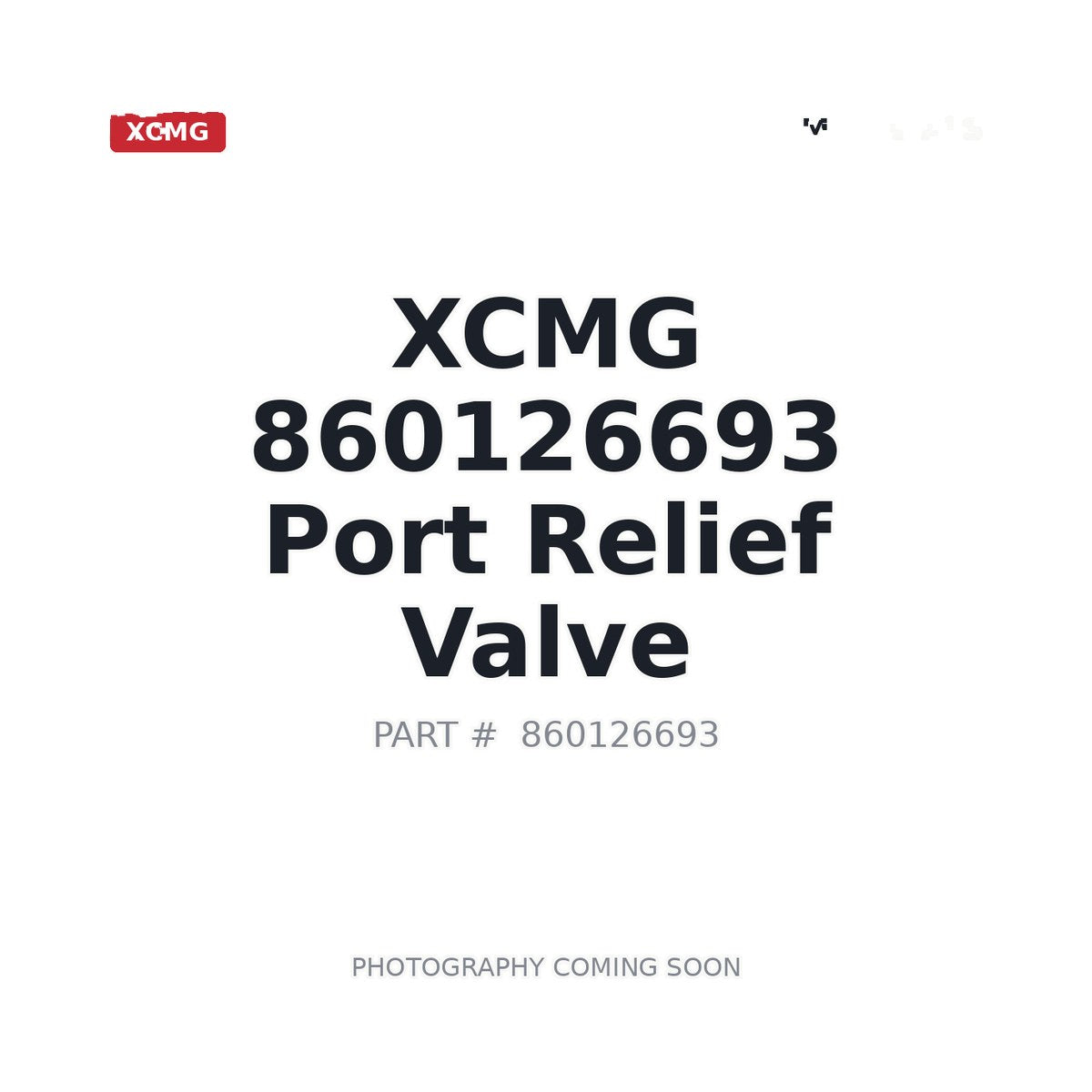 860126693 XCMG Port Relief Valve