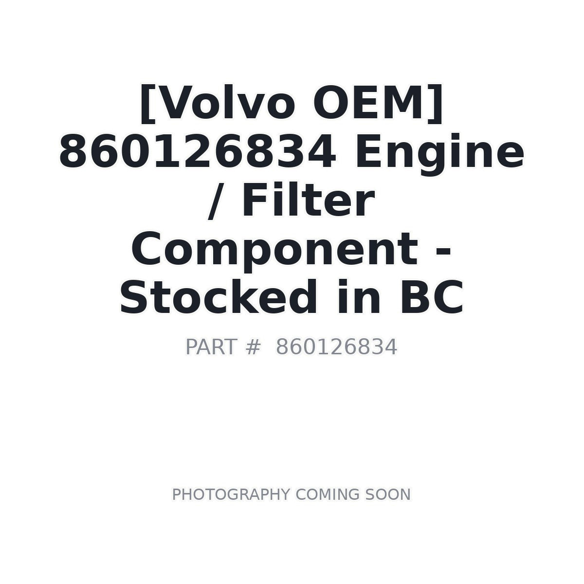 860126834 Volvo Engine