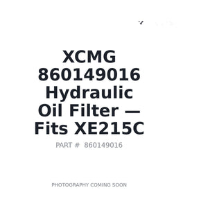 XCMG 860149016 Filters | Stocked in BC, Ships Canada-Wide