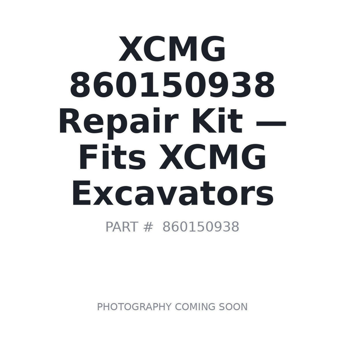 860150938 XCMG Repair Kits