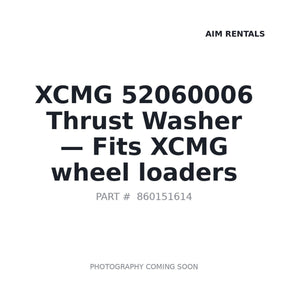XCMG 52060006 Washers | Stocked in BC, Ships Canada-Wide