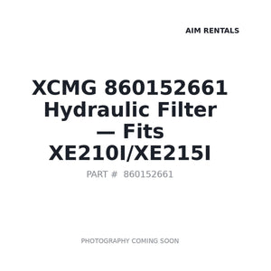 XCMG 860152661 Filters | Stocked in BC, Ships Canada-Wide