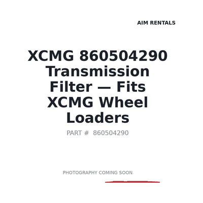 860504290 XCMG Filters