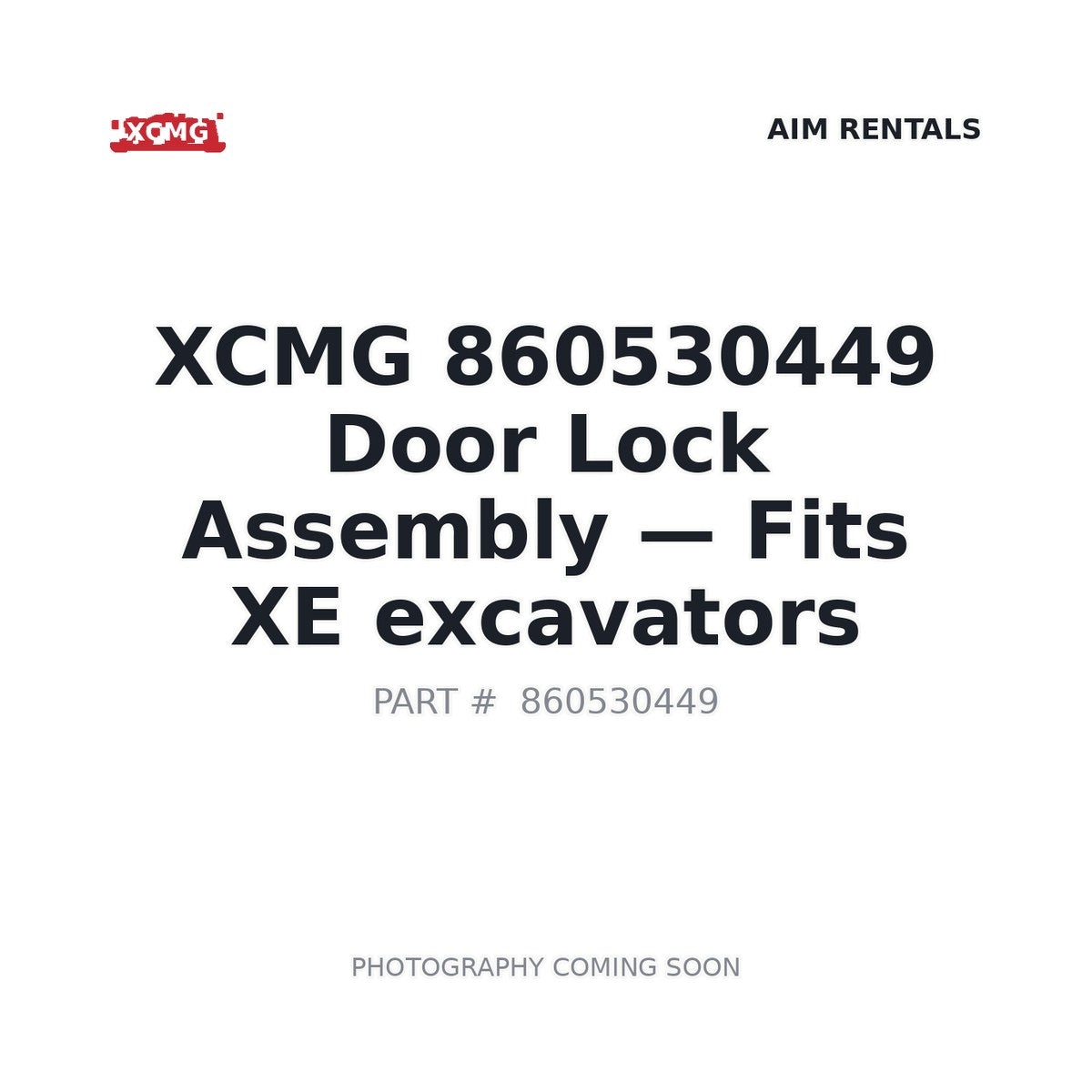 860530449 XCMG Cab Door Lock Assemblies