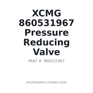 XCMG 860531967 Pressure Reducing Valve | Stocked in BC, Ships Canada-Wide