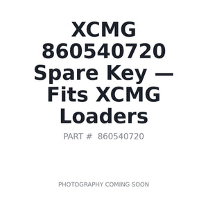 XCMG 860540720 Keys | Stocked in BC, Ships Canada-Wide
